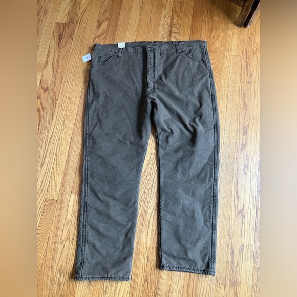 WRANGLER RUGGED WEAR® THERMAL JEAN IN NIGHT BROWN, 48 X 32, relaxed fit - Picture 3 of 6